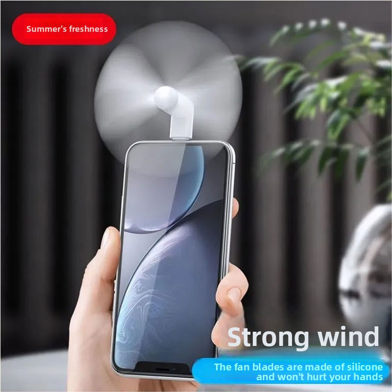 Phone Cooling Fan - Tip C Mini Telefon Fanı, Taşınabilir