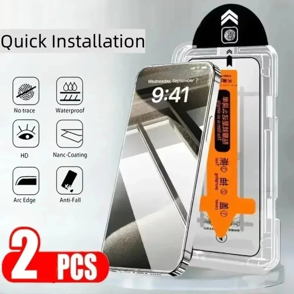 Phone Accessories Online Shop - 2 adet şeffaf temperli cam filmi