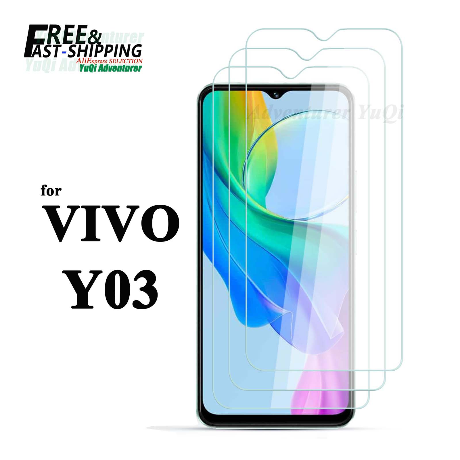 Phone Accessories Vivo - Ekran koruyucu için VIVO Y03 temperli