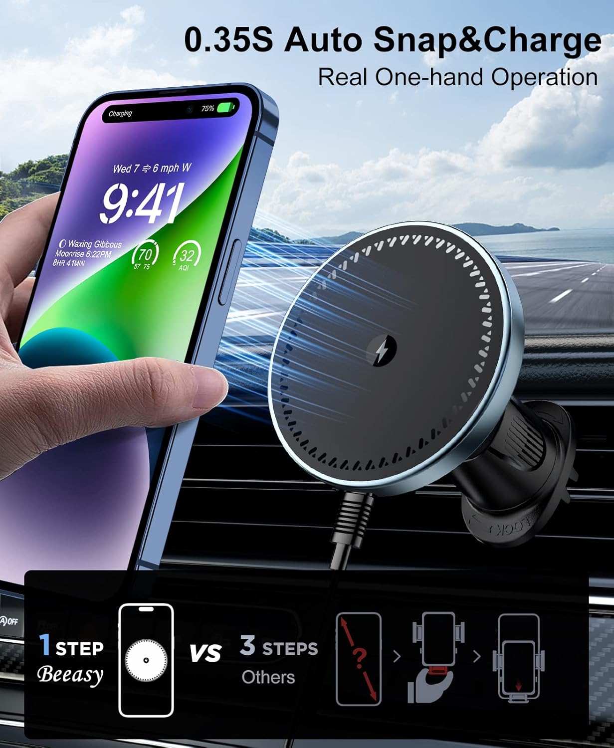 Phone Cooling Fan - UYUXIO manyetik araç tutucu telefon tutucu