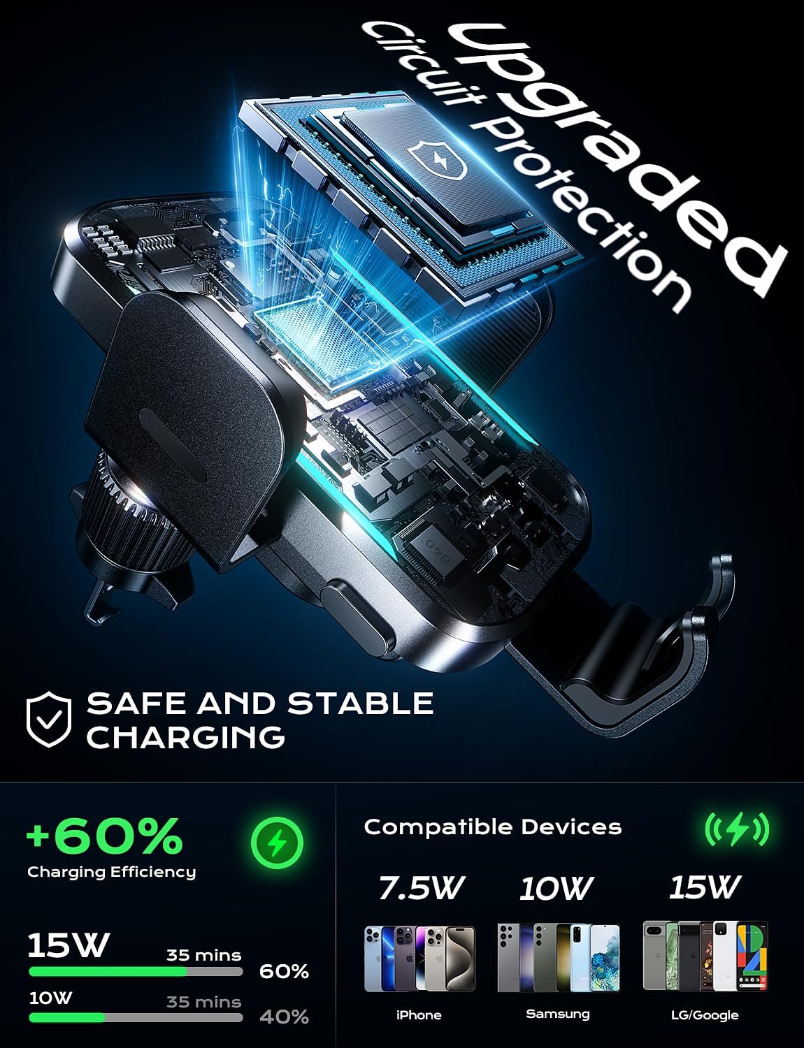 UYUXIO kablosuz araç şarj ciha - Phone Cooling Fan incelemesi ve fiyatı