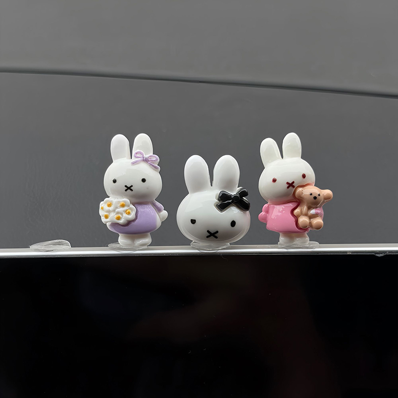 Kawaii Miffy Mini Figür Araba  - Phone Accessories Doll incelemesi ve fiyatı
