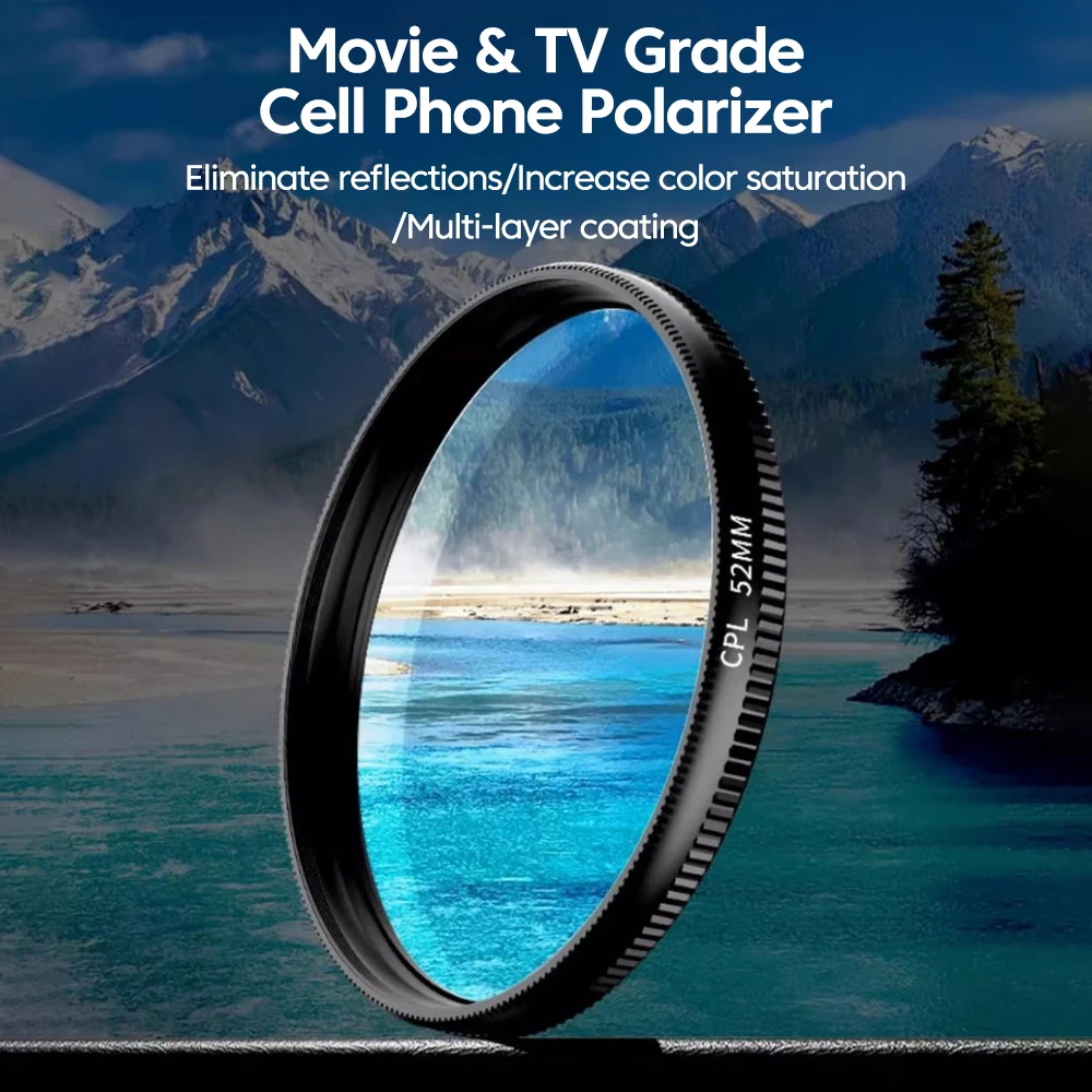 Yeni 52mm CPL Cep Telefonu Len - Phone Accessories For Photography incelemesi ve fiyatı